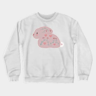 Cross-Stitch Rabbit Crewneck Sweatshirt